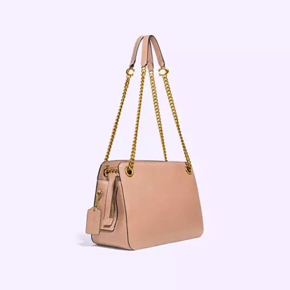 Coach Bryant Convertible Carryall Beachwood Leather Bag LIKE NEW - Picture 9 of 10